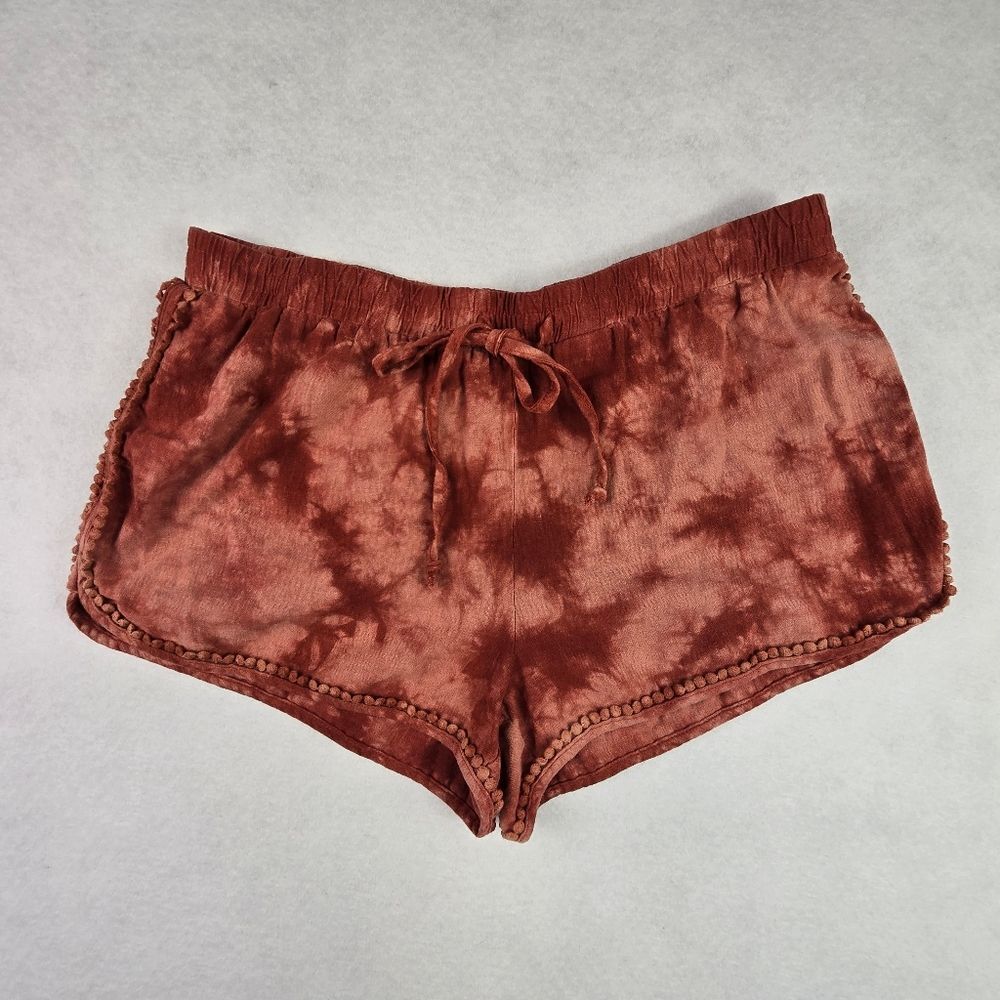 Aeropostale Rust Shorts Linen Blend